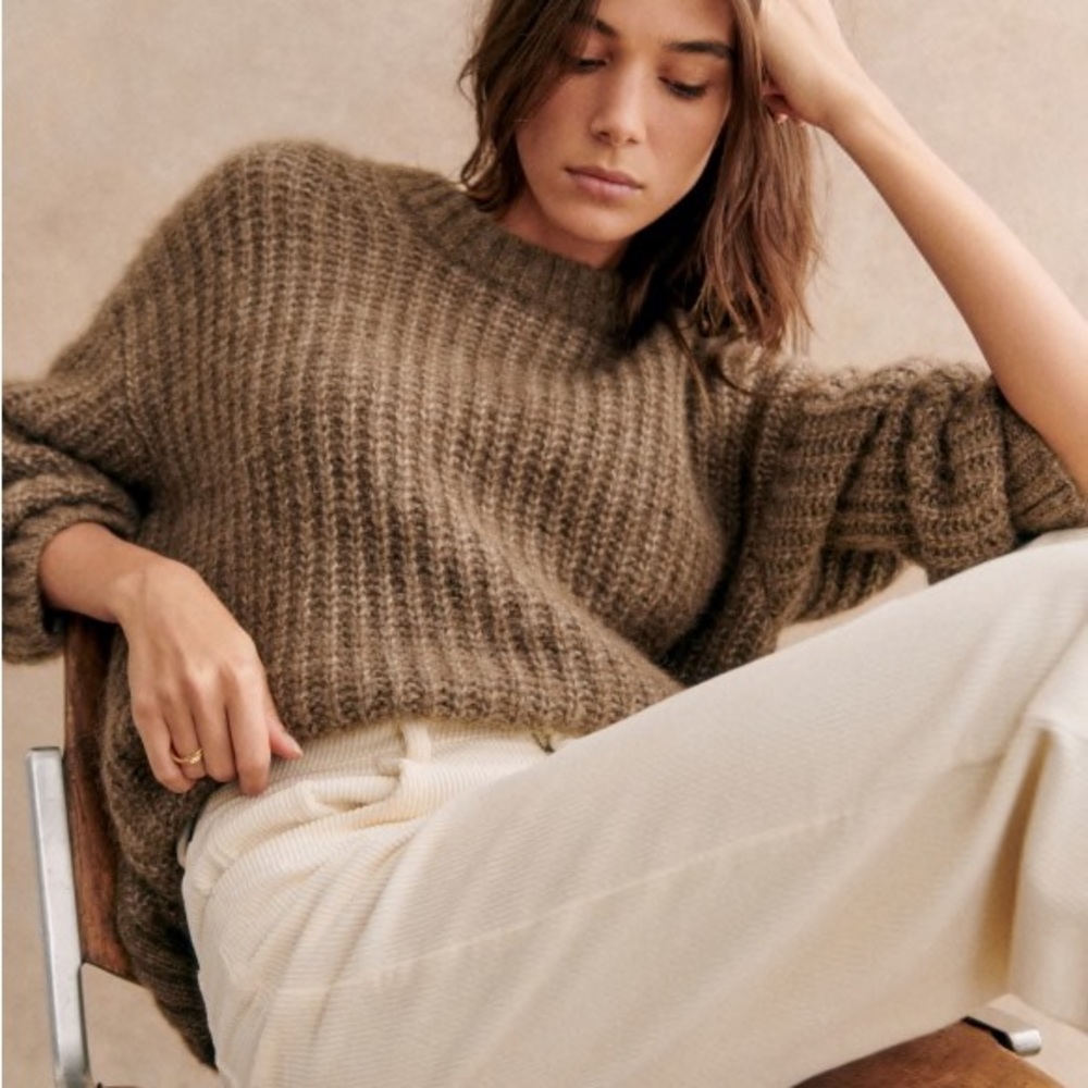 Sèzane Jose Jumper Dark Taupe NWOT